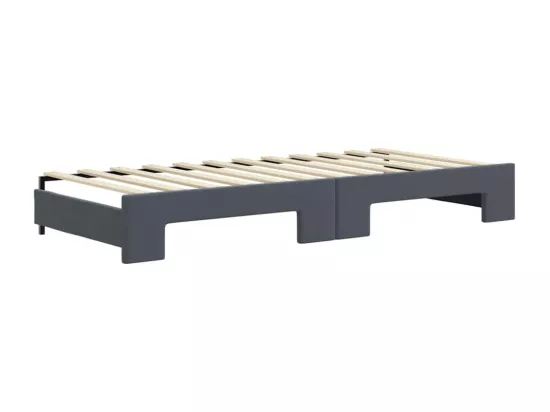 Lit de jour avec gigogne et tiroirs sans matelas 90x200 cm