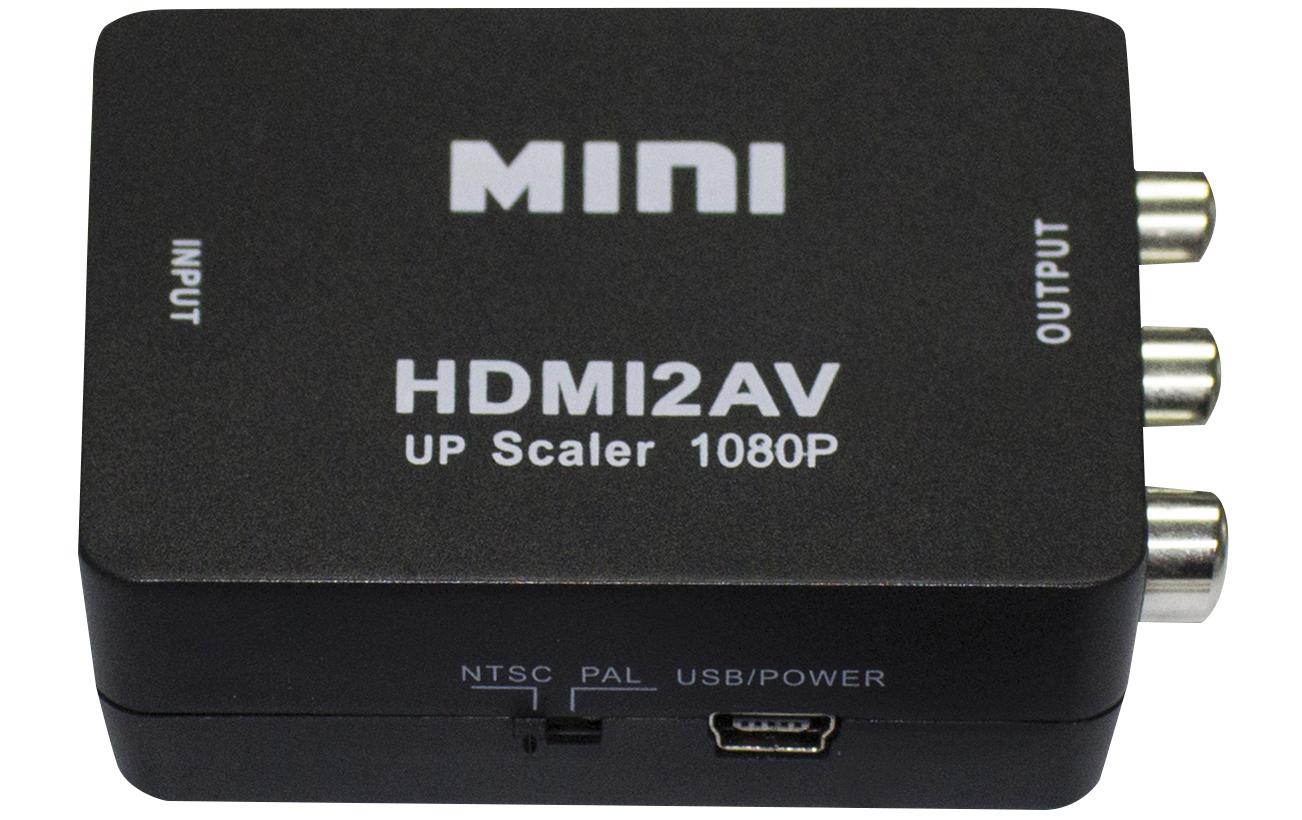 Konverter HDMI2AV HDMI - CompositeDigital-Analog-Konverter mit maximal 1080p Auflösung