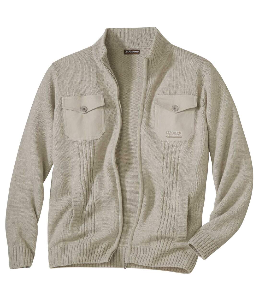 Gilet Tricot Zippé Atlas®