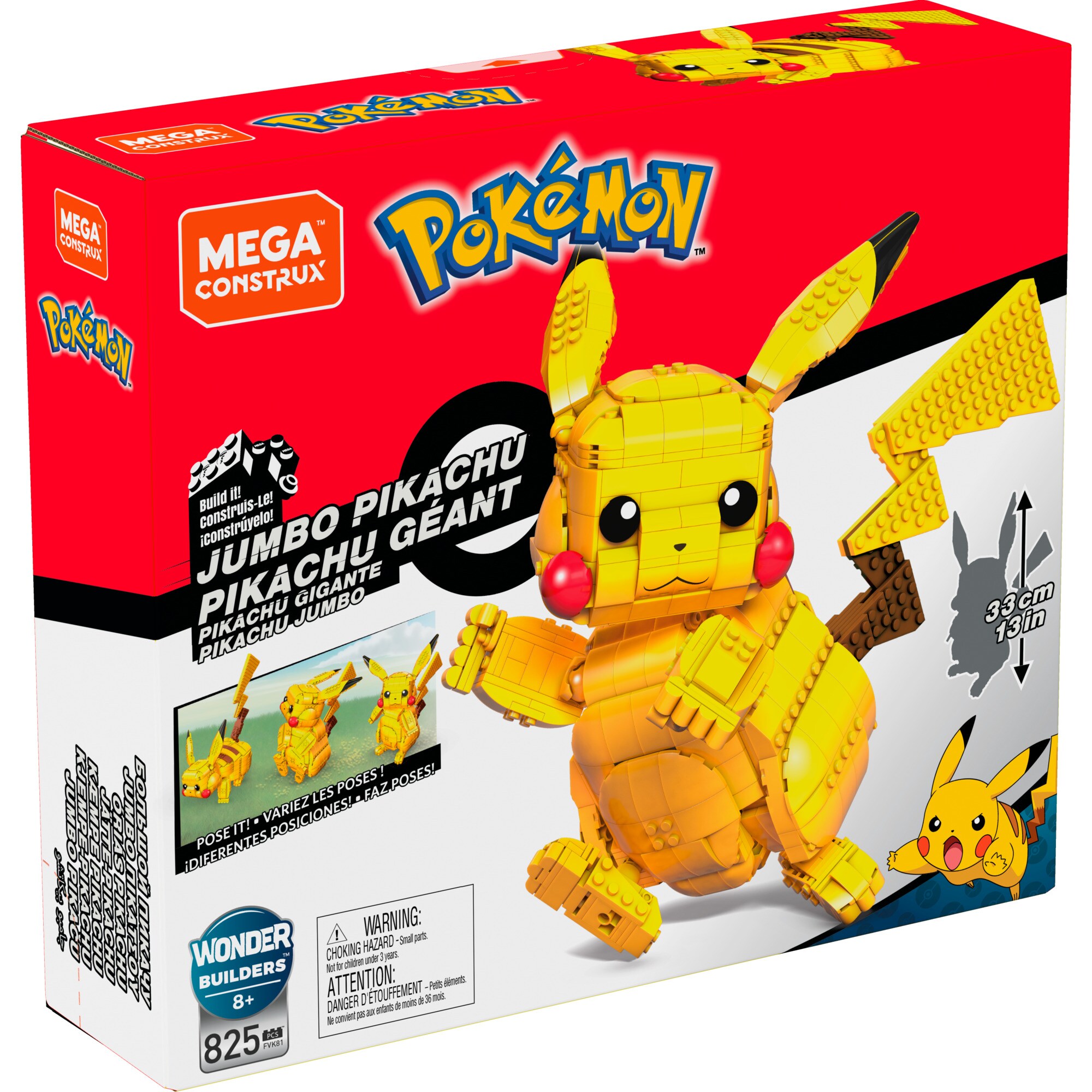 Mattel Konstruktionsspielzeug Pokémon Jumbo Pikachu