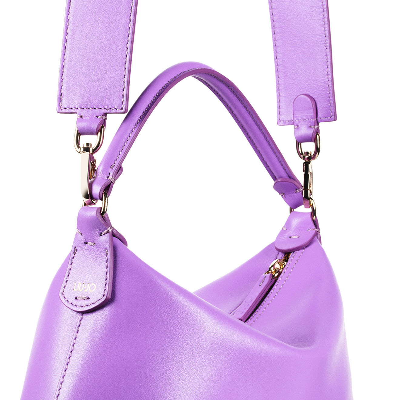 Leonie Hanne x Liu-Jo Sac à main en Cuir Hobo Leonie Hanne X Liu Jo violet - 26x17x10 cm