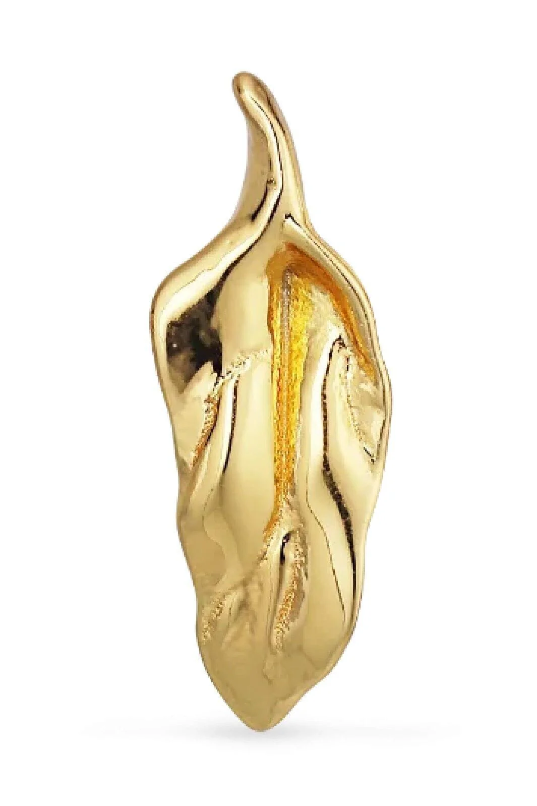 Jane Kønig Leaf Stud forgyldt