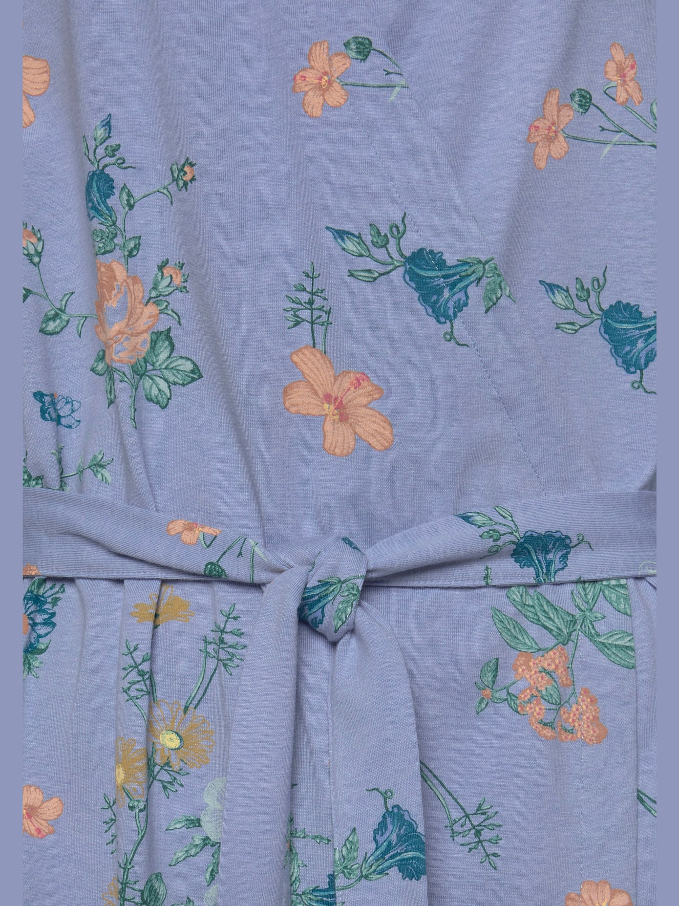 Kimono fantaisie avec volants aux ourlets