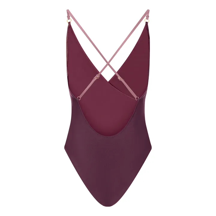 Alma Deia Maillot de bain 1 pièce Bicolore | Aubergine