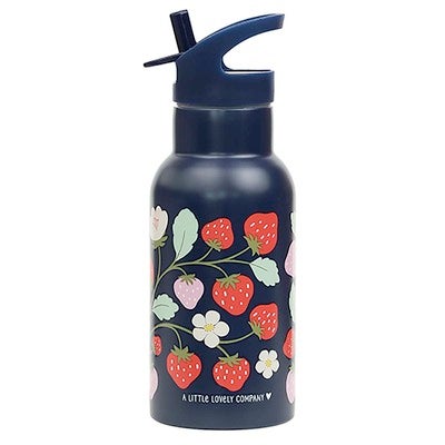 A Little Lovely Company Stainless steel Vannflaske, Strawberries