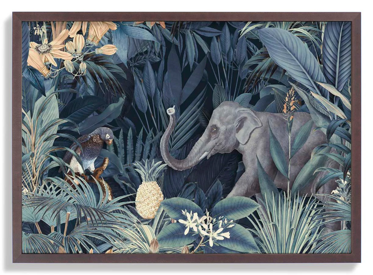 Tropischer Mitternachts-Dschungel-Elefant von Andrea Haase