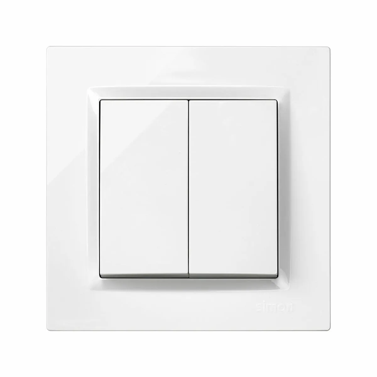 SIMON Interrupteur Double Simon - Blanc