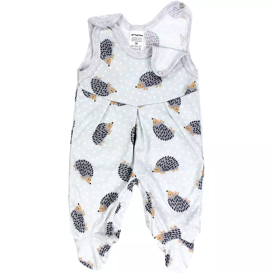 TupTam Baby Mädchen Strampler mit Fuß 3er Pack weiß