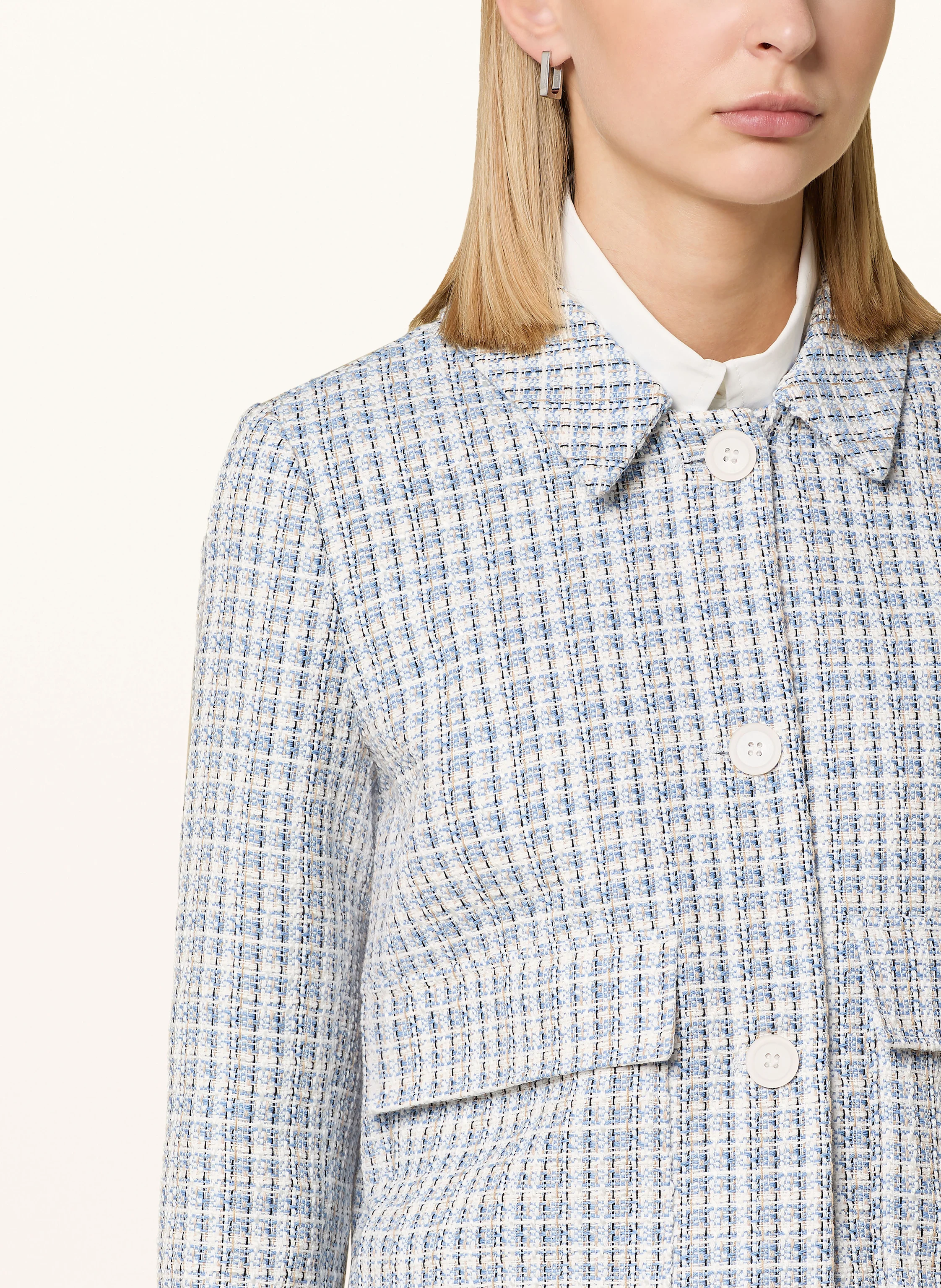 comma Tweed-Kastenjacke