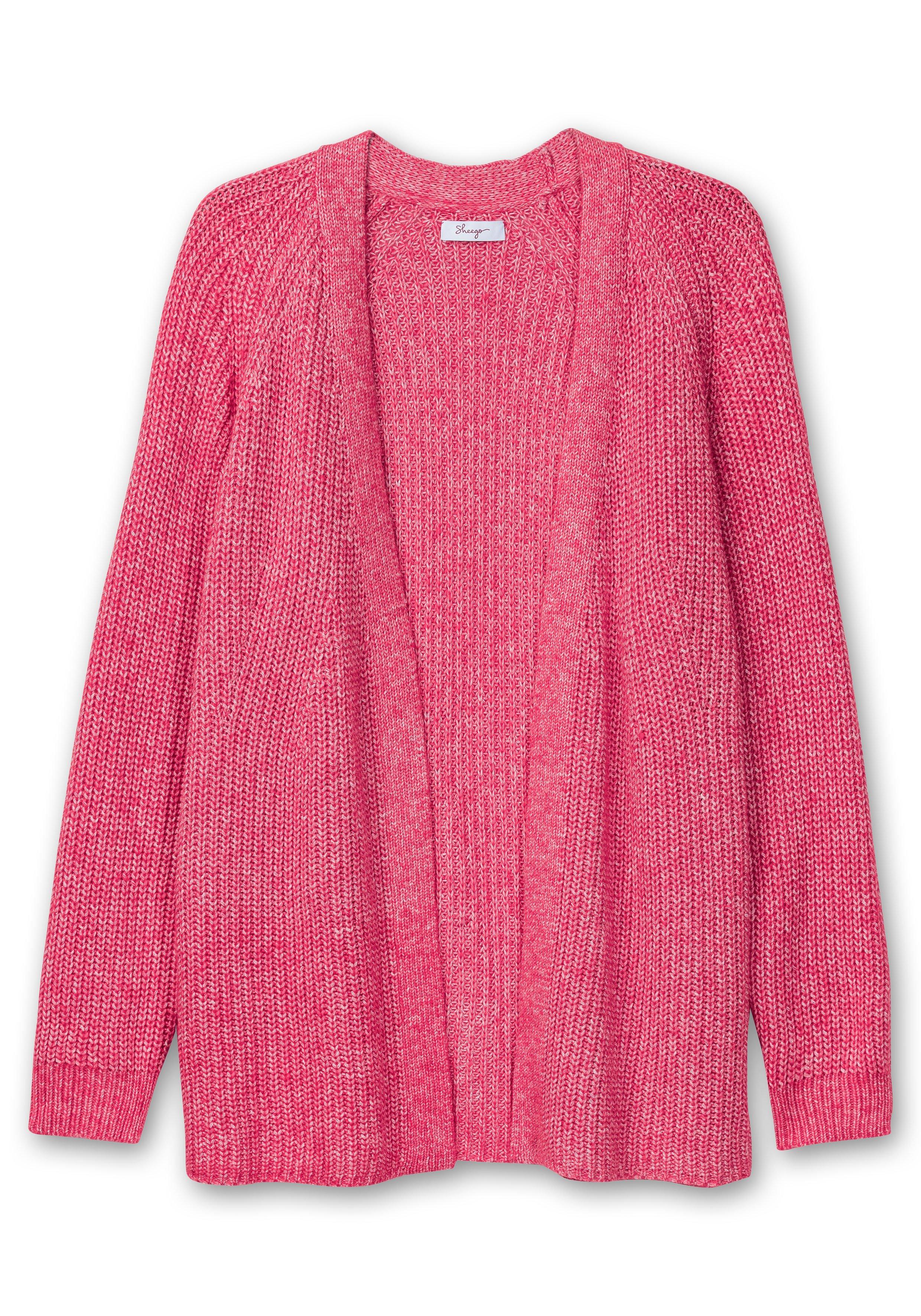 Strickjacke im Patentstrick, offene Form