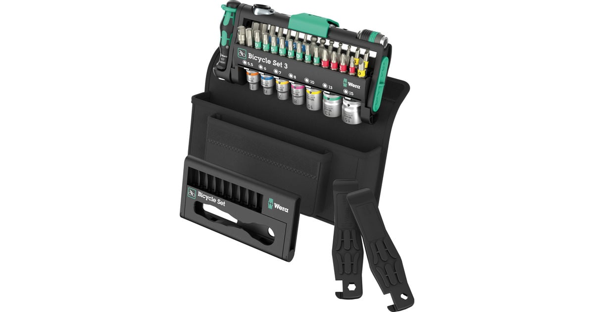 WeraBicycle Set 3, 41‑delig gereedschapsset  (Zwart/groen)