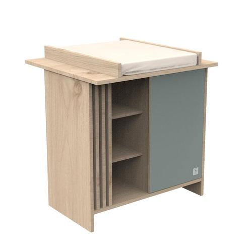 Commode 1 Porte 3 Niches TOKYO Sauge - SAUTHON