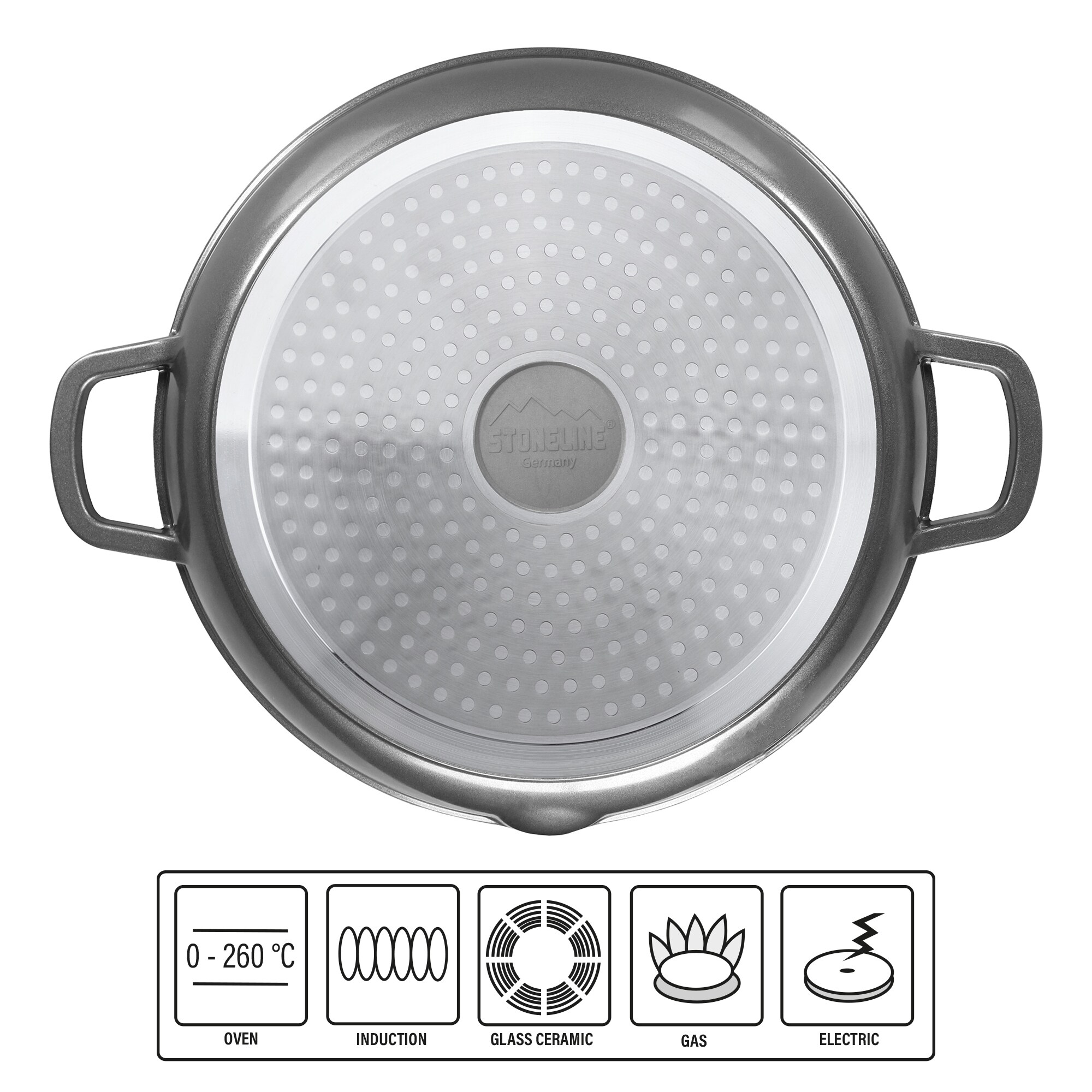 STONELINE® Fettfrei-Grillplatte 28 cm