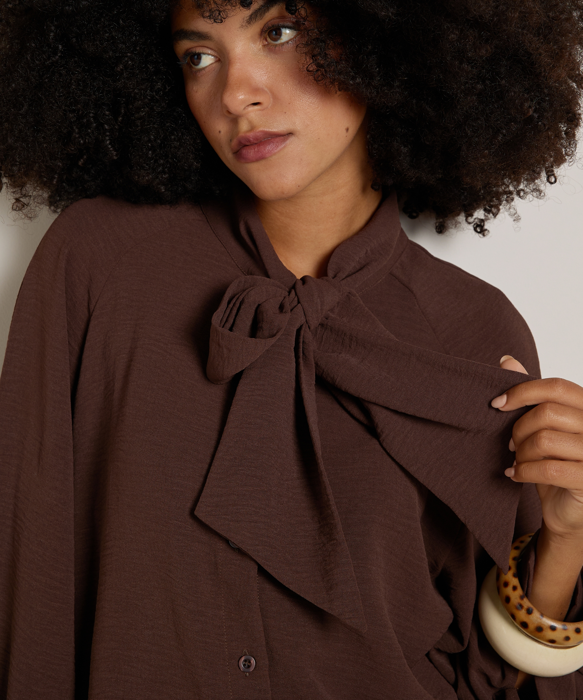 blouse met strik