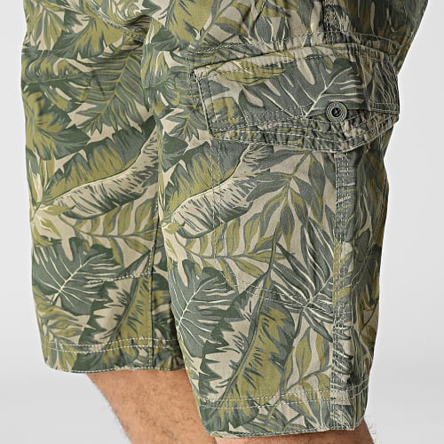 Short Cargo Vert Kaki Floral