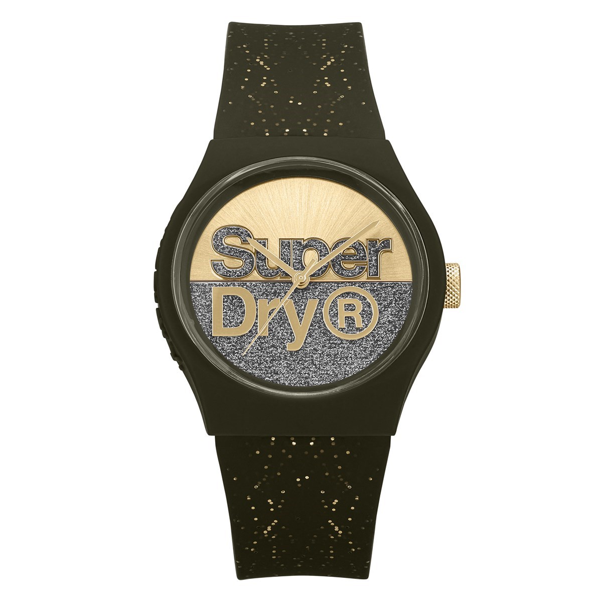 Montre analogique bracelet silicone et cadran pailletés URBAN SHINE