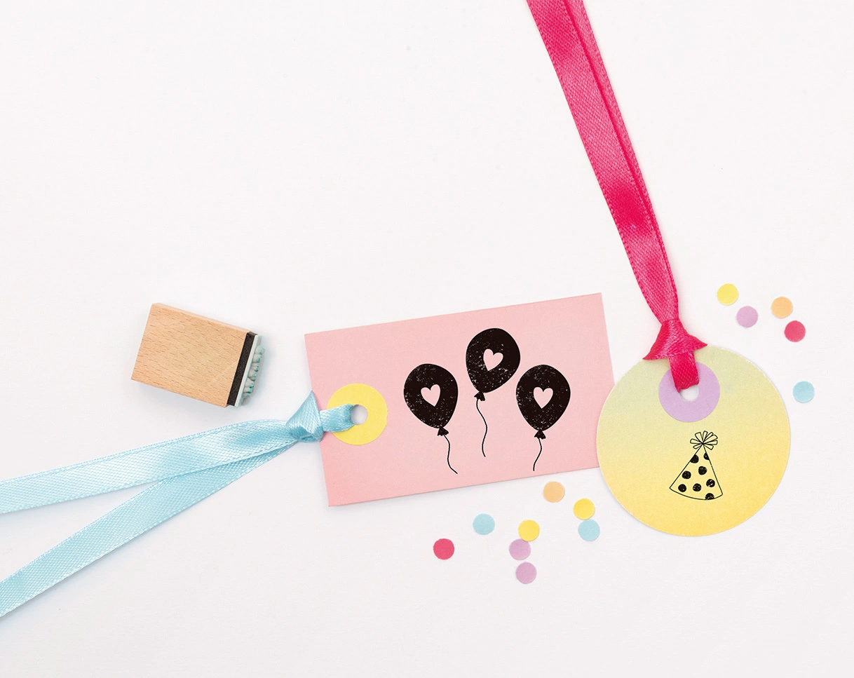 Holzstempel-Set HAPPY BIRTHDAY 11-teilig