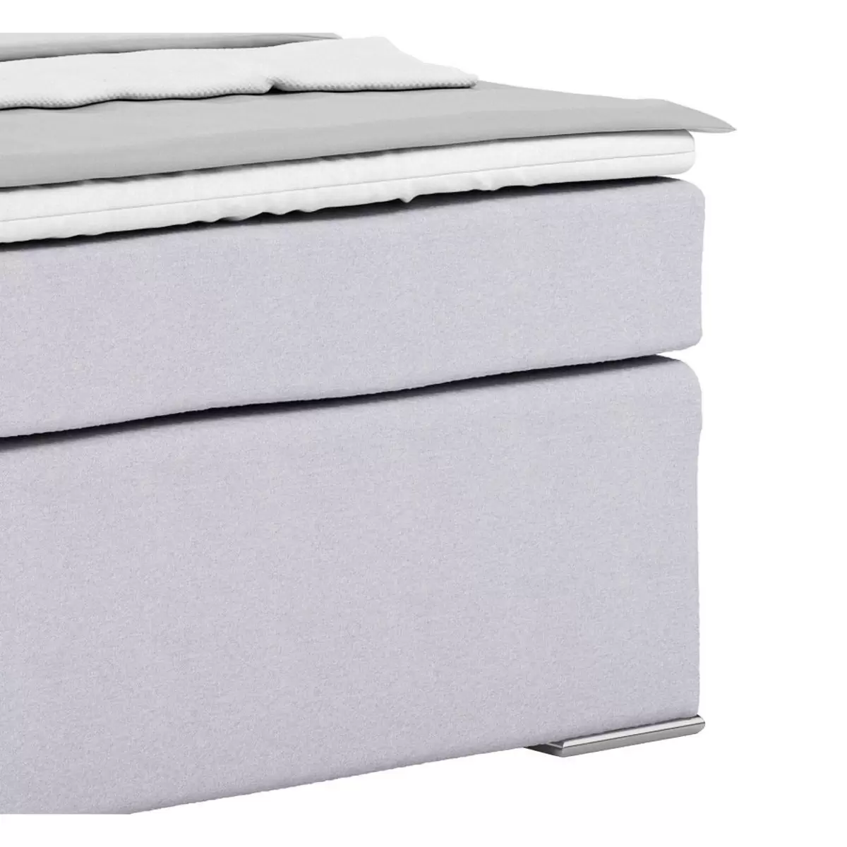 Boxspringbett Nero 140 x 200 Hellgrau