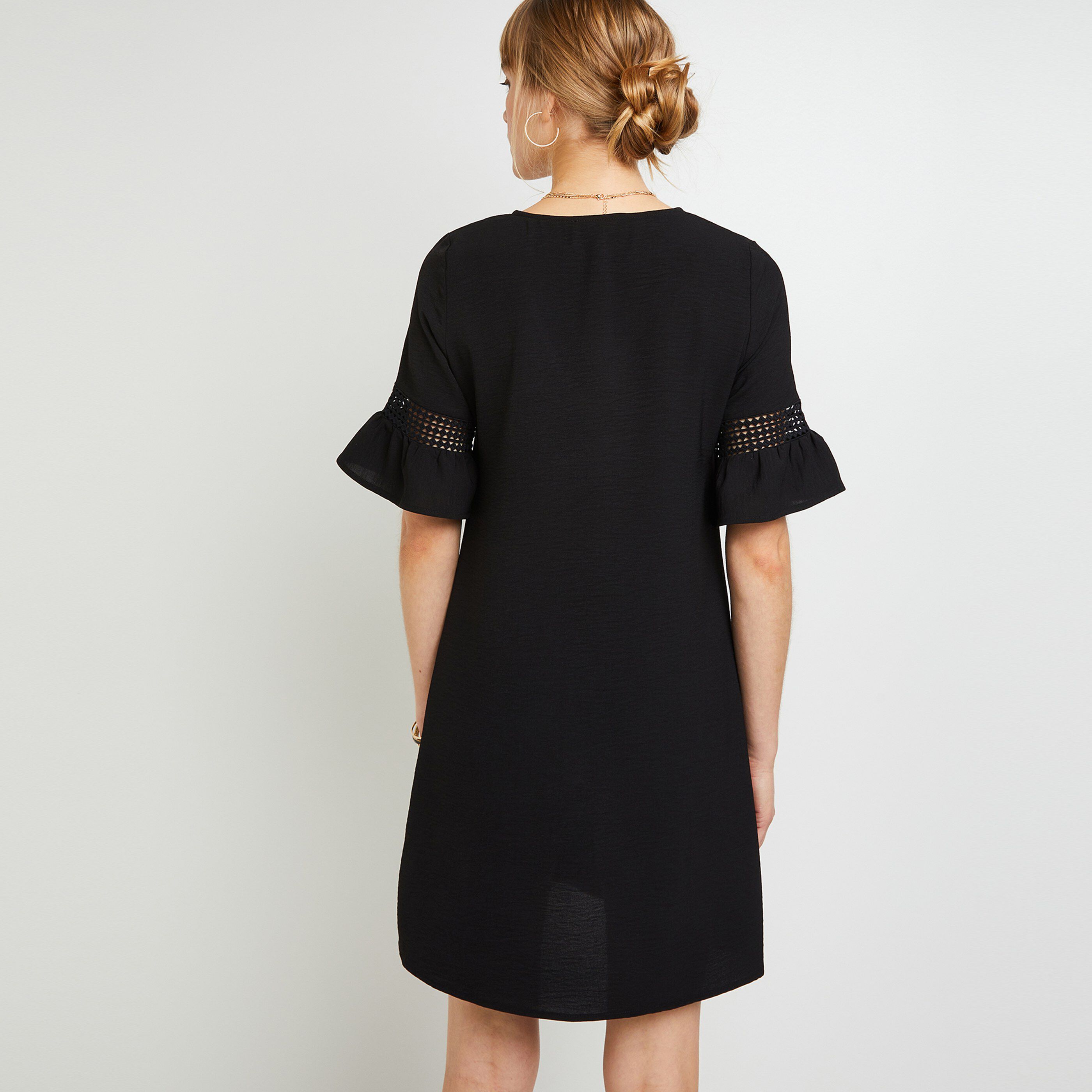 Robe droite femme - NOIR