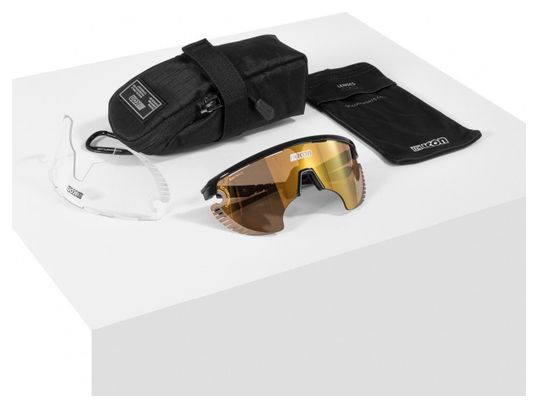 Scicon Sports Aerowing Lamon Lunettes De Soleil De Performance Sportive (Scnpp Multimireur Bronze/Compagnon De Carbone)