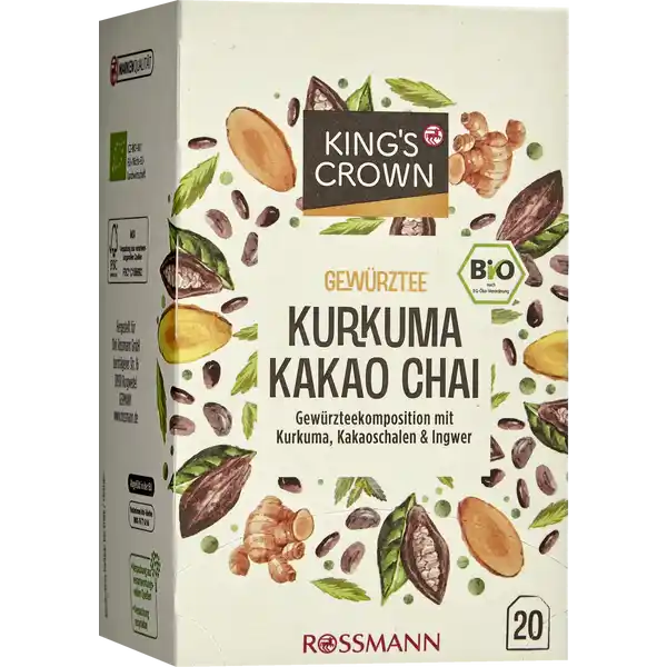 Bio Gewürz- & Kräutertee Kurkuma-Kakao-Chai