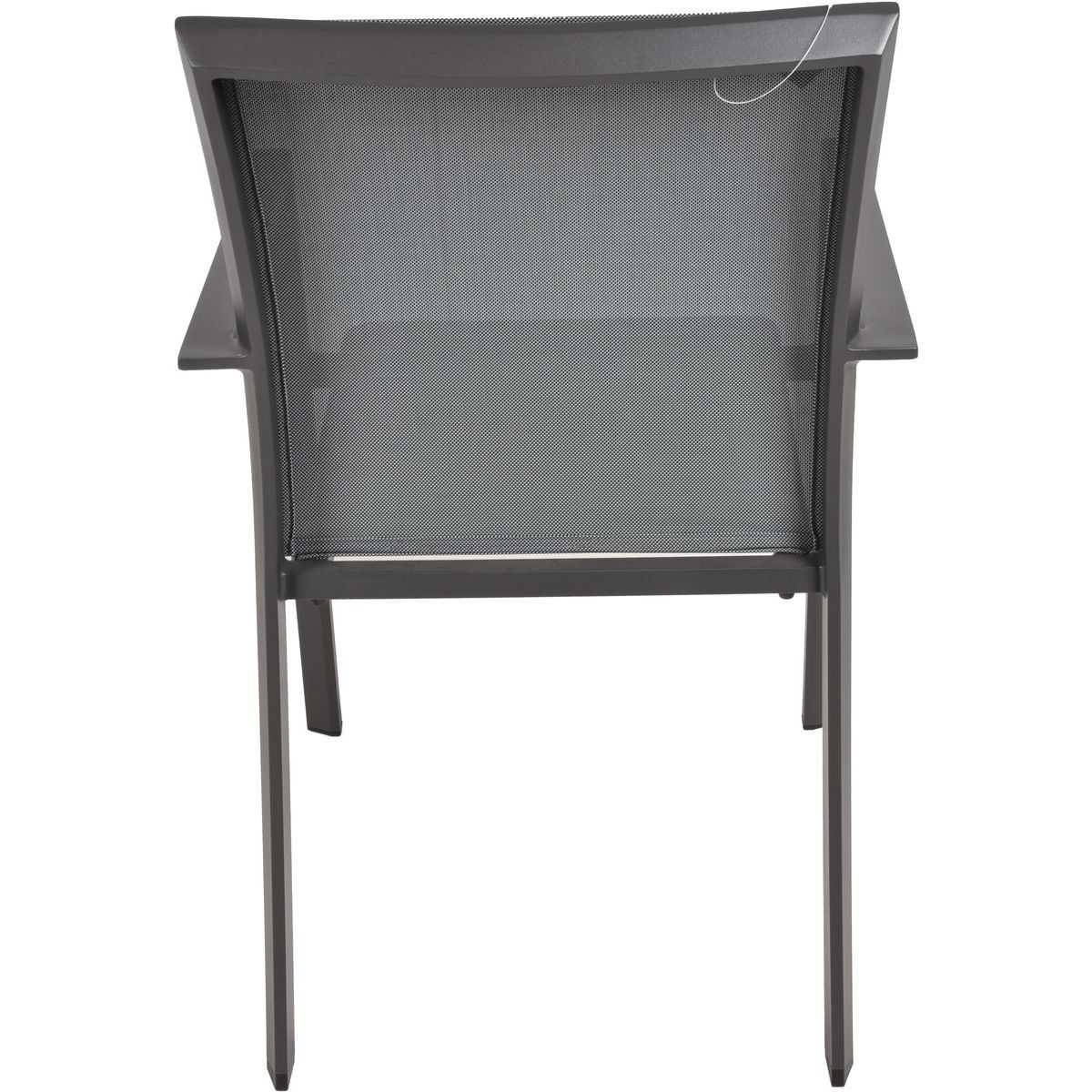 7-teilige Tischgruppe AMIRA/RANA - dunkelgrau-anthrazit - Aluminium