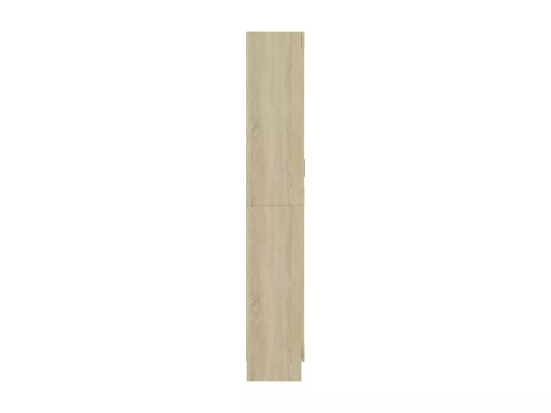 Armoire vitrine Chêne sonoma 82,5x30,5x185,5 cm Bois ingénierie