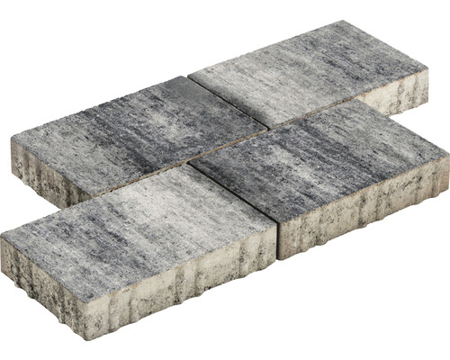 Rechthoekige straatsteen iWay Modern wit-zwart 30 x 20 x 6 cm