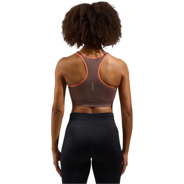 Brassière trail ODLO SEAMLESS MEDIUM CERAMICOOL SPORTS BRA W LIVING CORAL MELANGE