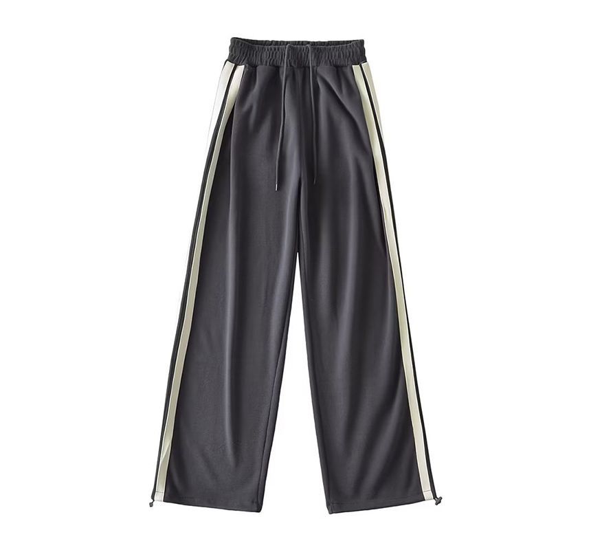 Amyway - Joggingbroek met hoge taille en trekkoord en dubbele streep