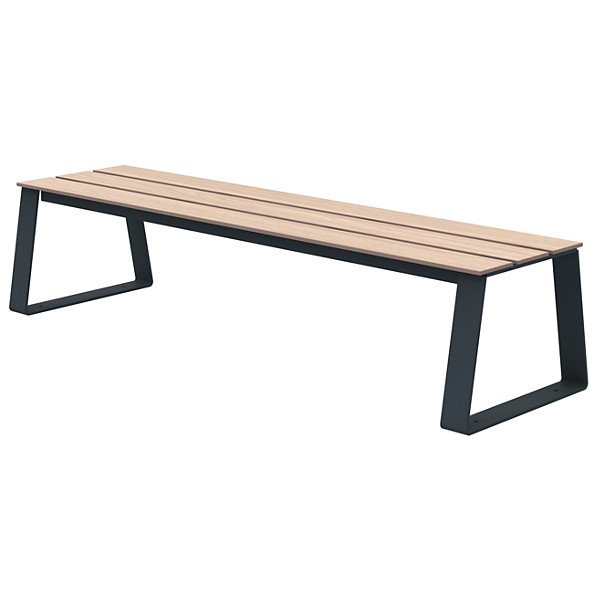 Banquette à fixer ballade  extrême, compact hpl, anthracite mat 7016
