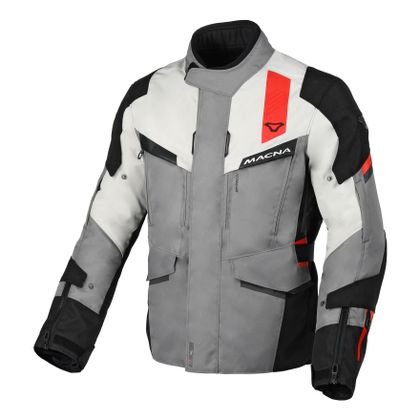 Blouson Macna ZASTRO - Gris / Rouge