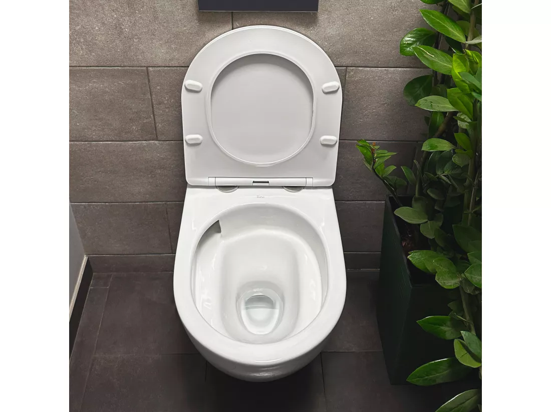 Cuvette wc suspendue REA Carlo mini tornado rimless slim