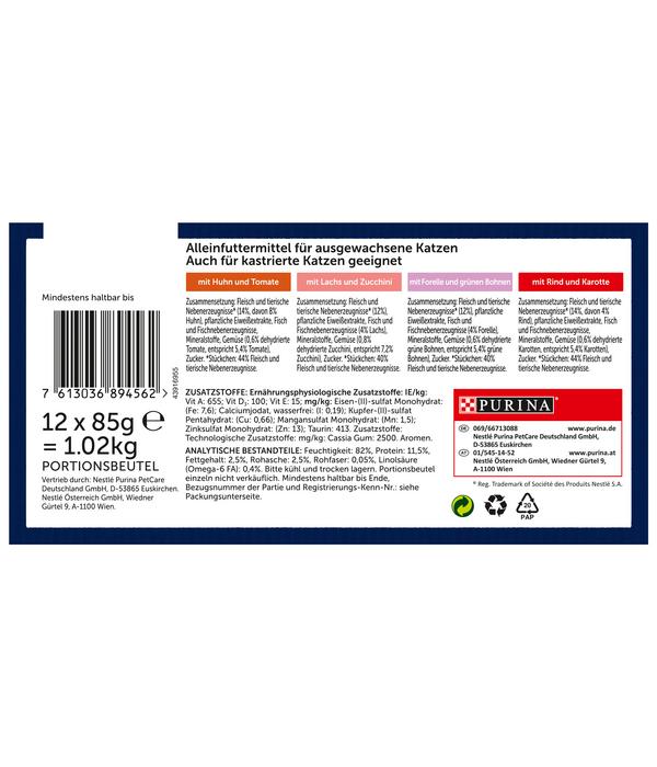 PURINA felix® Nassfutter für Katzen So gut