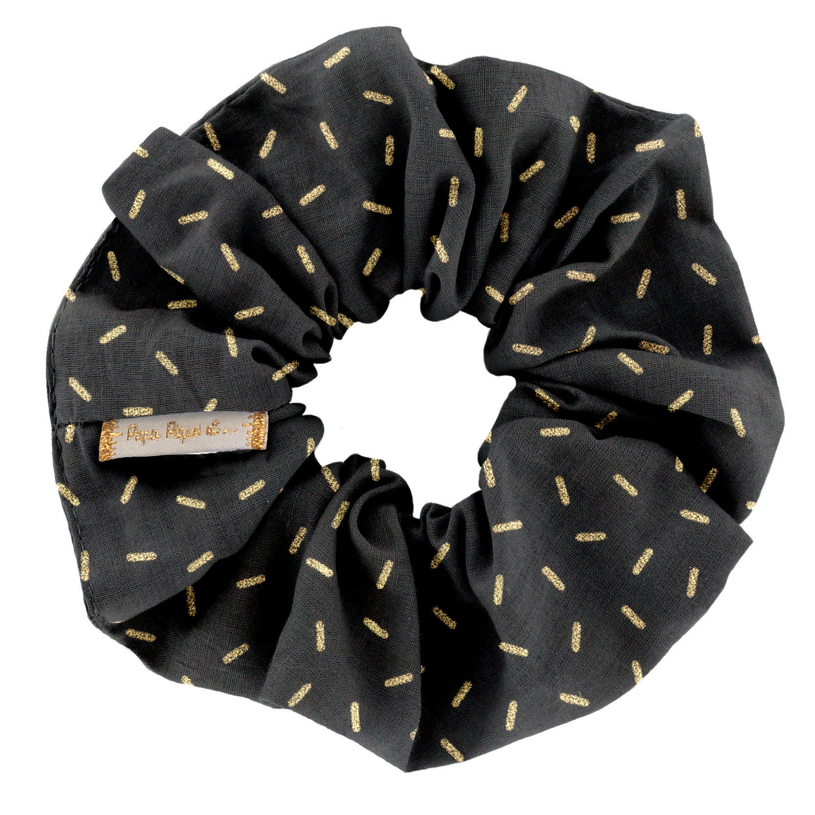 Chouchou Paille Dorée Noir