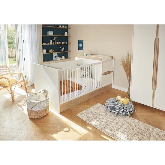 Céleste Lit compact évolutif 70x140 cm   Blanc        de               Galipette