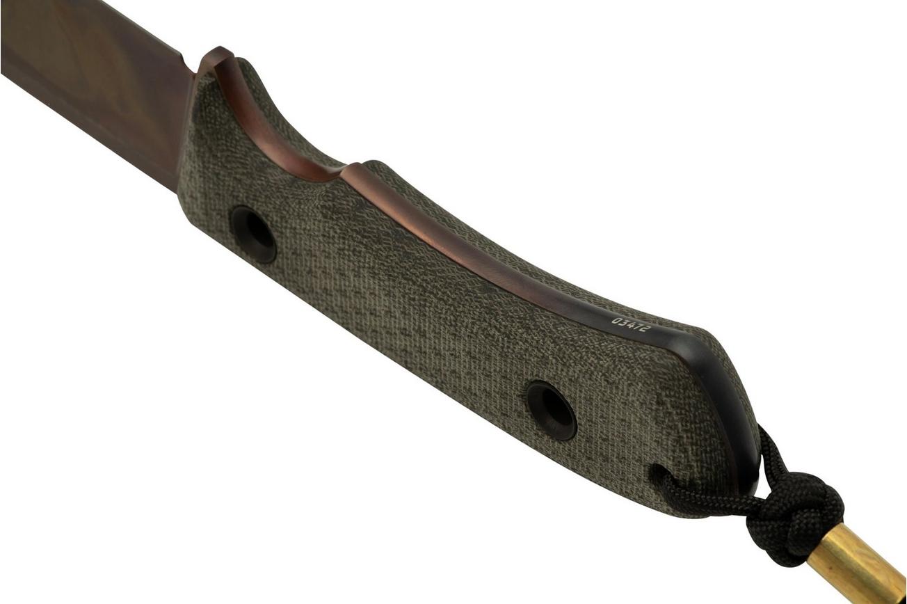 TRC Knives South Pole Apo Finish Green Canvas Micarta, survivalmes