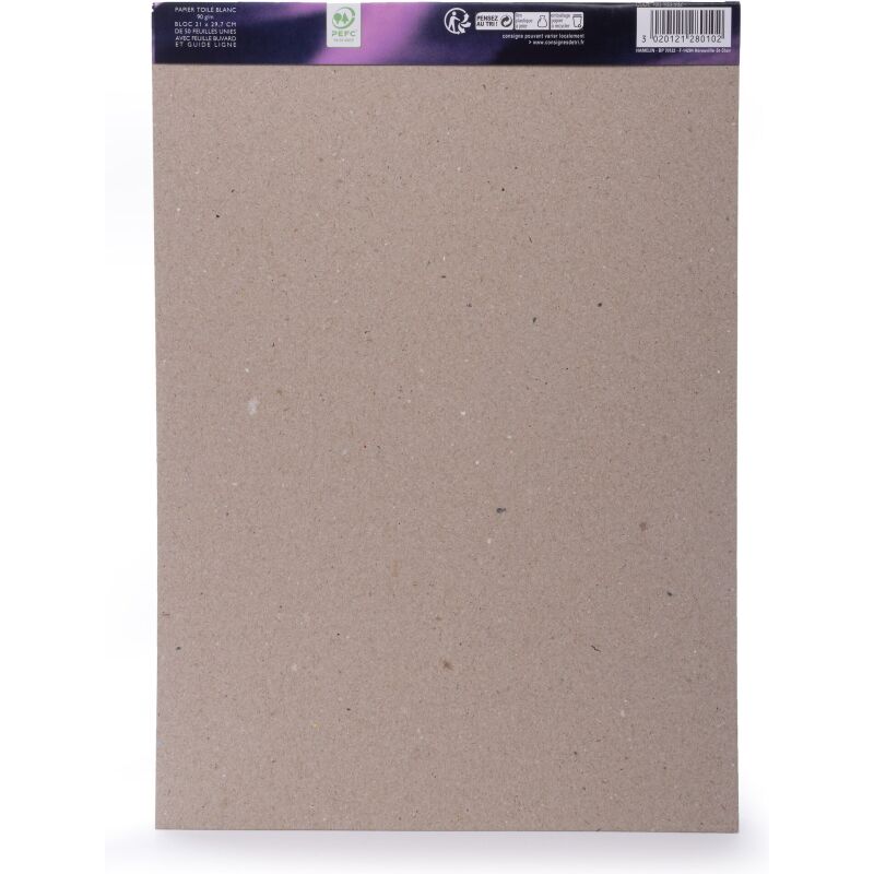 Bloc De Correspondance Toile De France Endosse 210X297 100P Optik P. Uni Blanc
