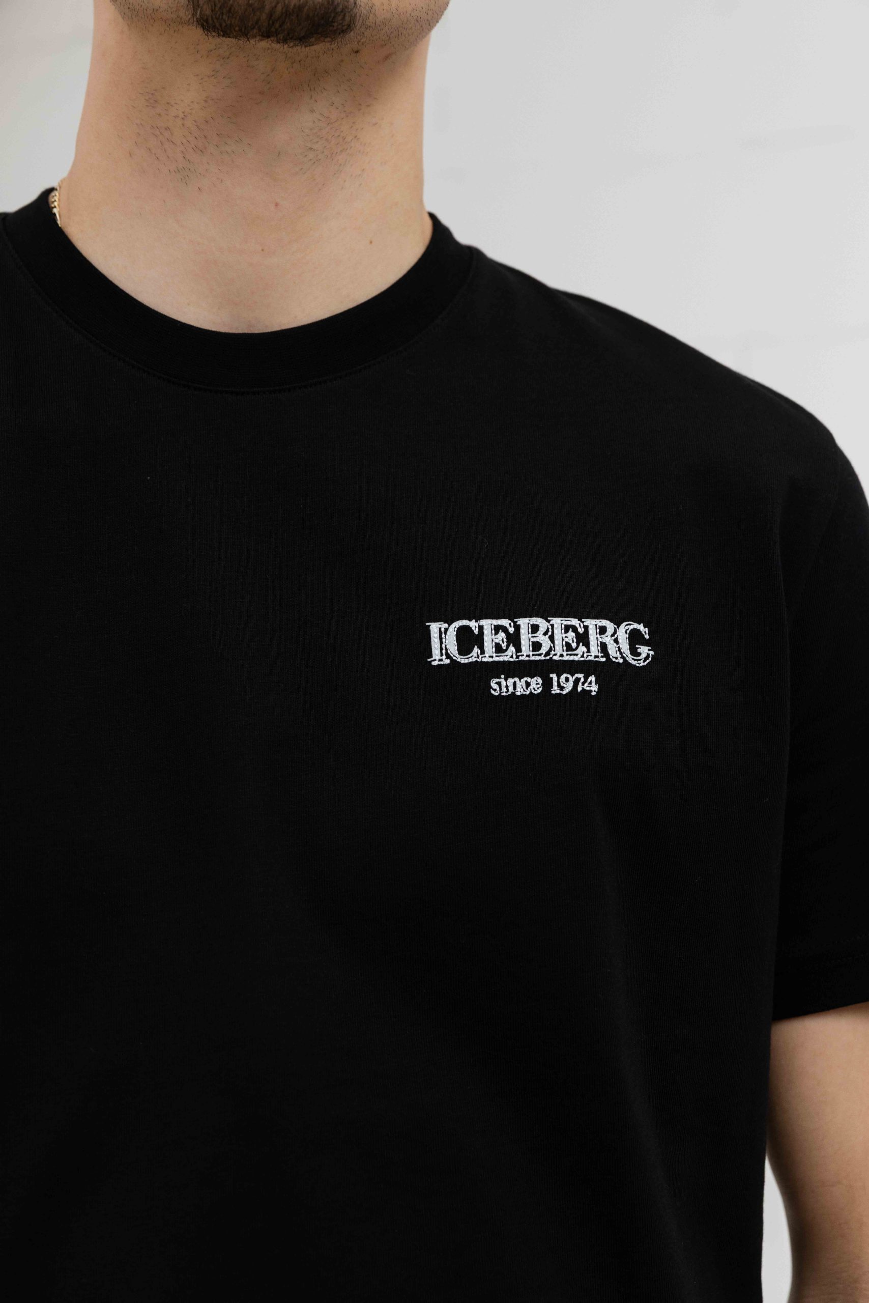 Iceberg 5D F046 Jersey T-Shirt Heren Zwart