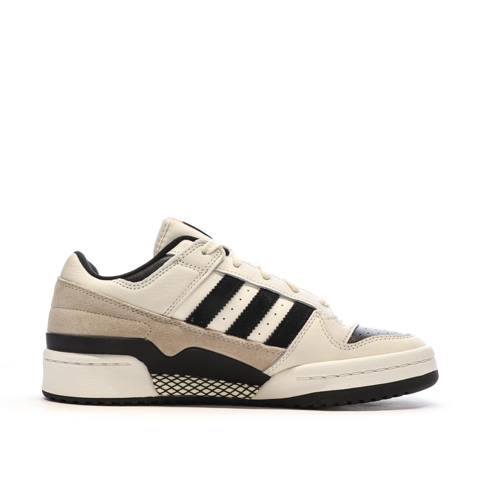 Adidas Baskets Beige/Noir Homme Adidas Forum Low