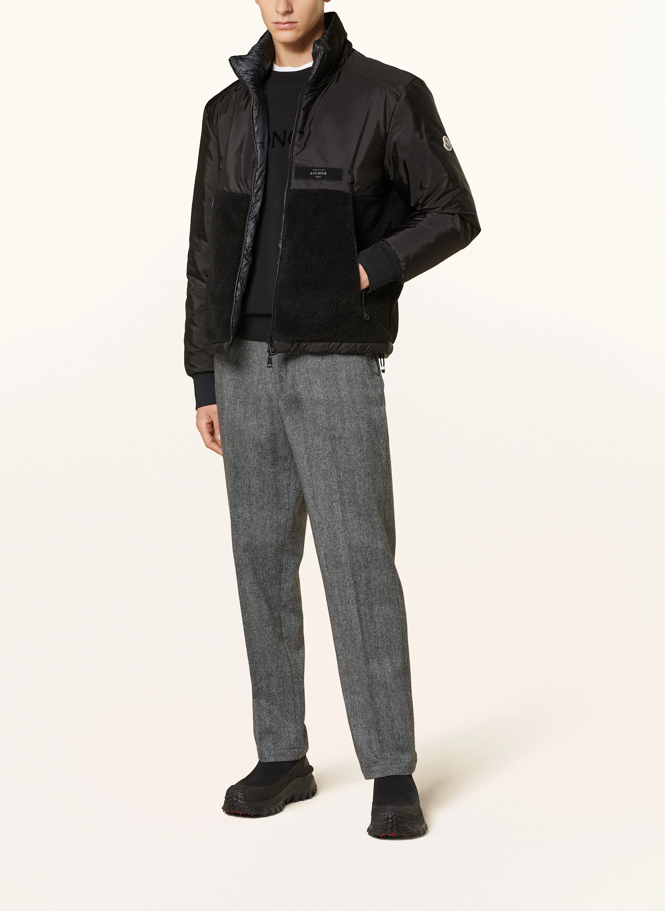 MONCLER Daunenjacke VALLORCH zum Wenden mit Teddyfell
