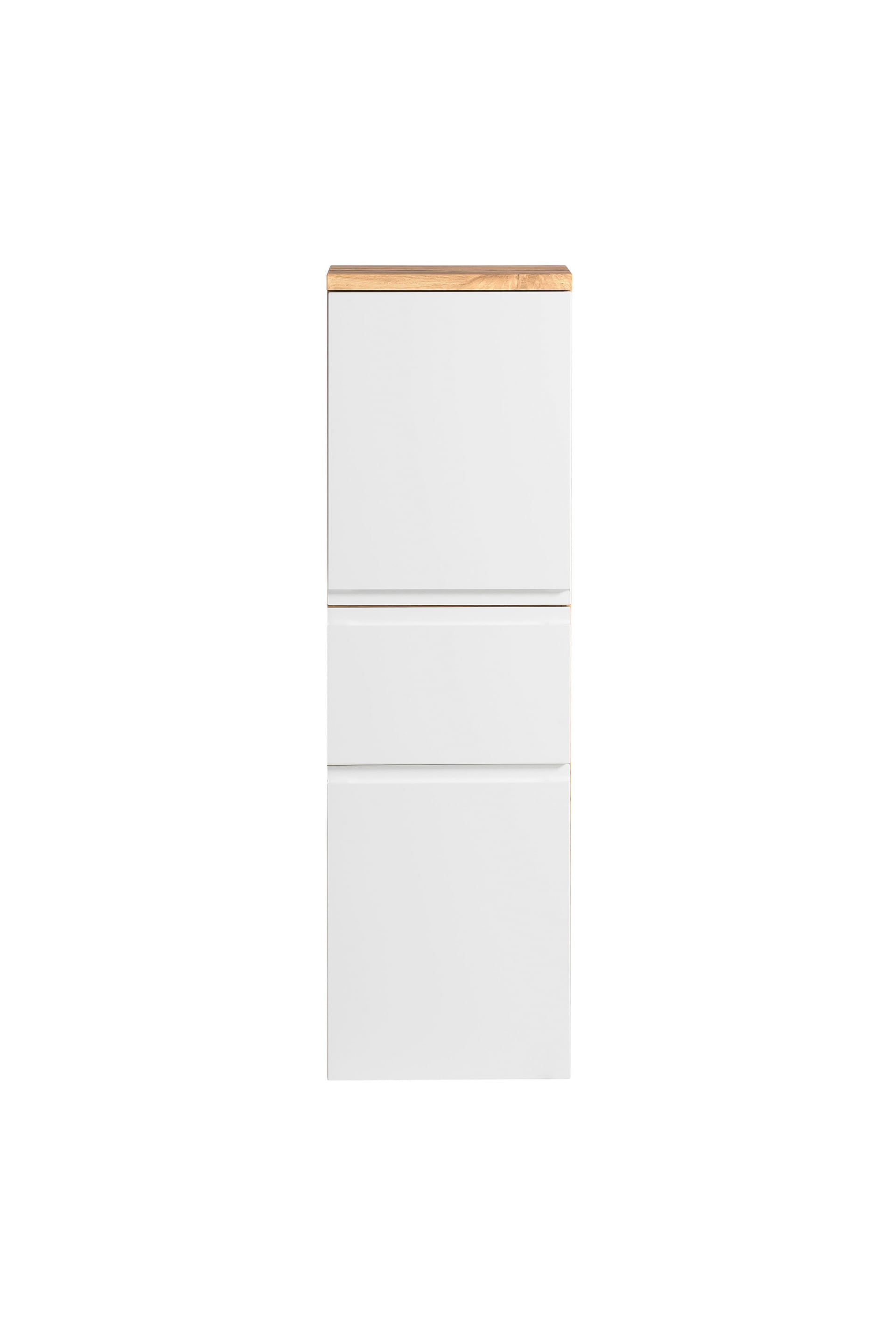 Midischrank Gent weiß/braun B/H/T 40x130x35 cm