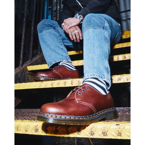 Dr. Martens 1461 Abruzzo Læder Sko, Brun, 45