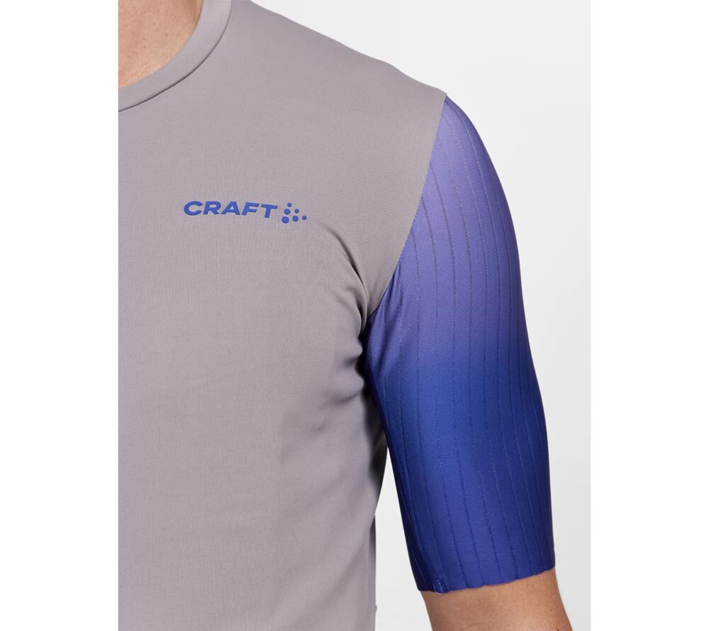 Craft ADV Aero Fietsshirt Korte Mouwen Grijs/Paars Heren