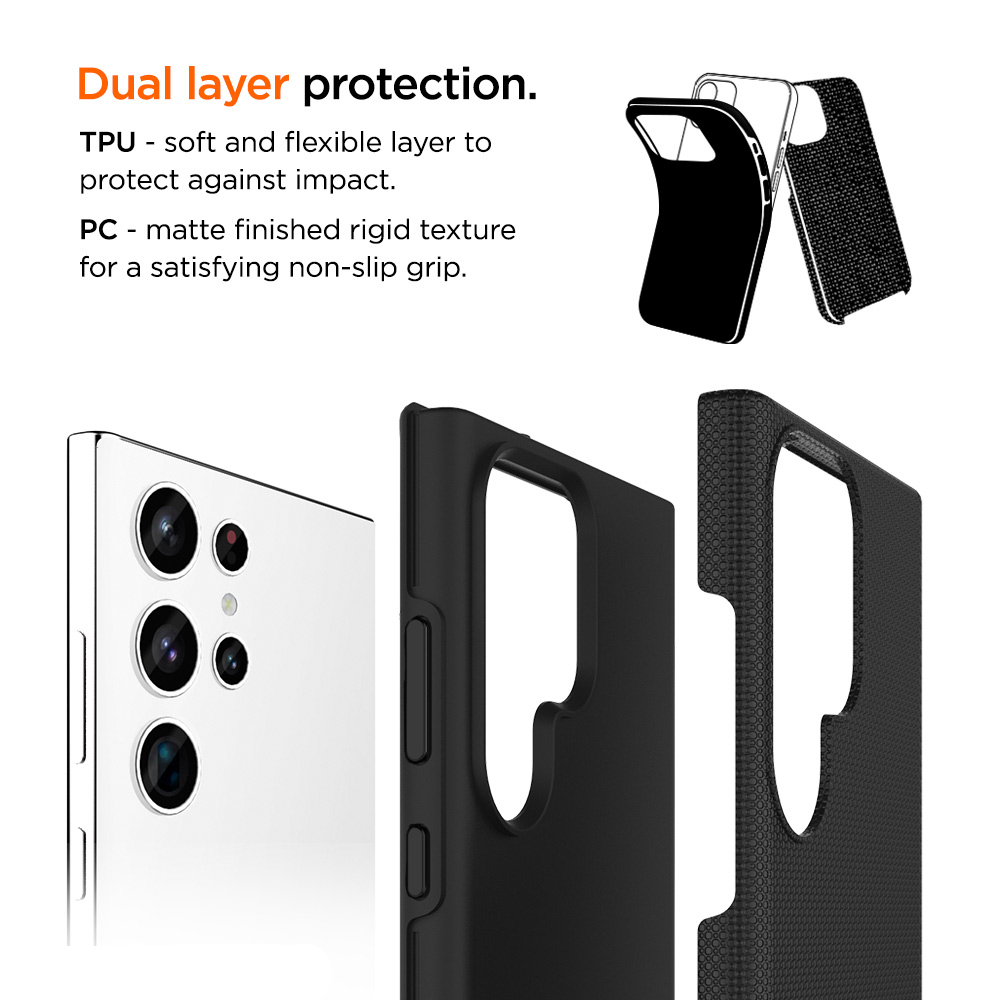 Samsung Galaxy S23 Ultra 5G North Case Premium Hybrid Schutzhülle (EGCA00446) - Schwarz