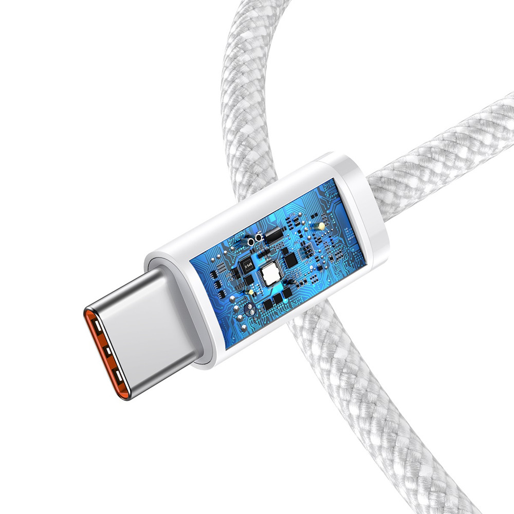 (1m) 100W Dynamic USB C auf USB C Nylon Ladekabel Fast Charging PD Datenkabel - Grau