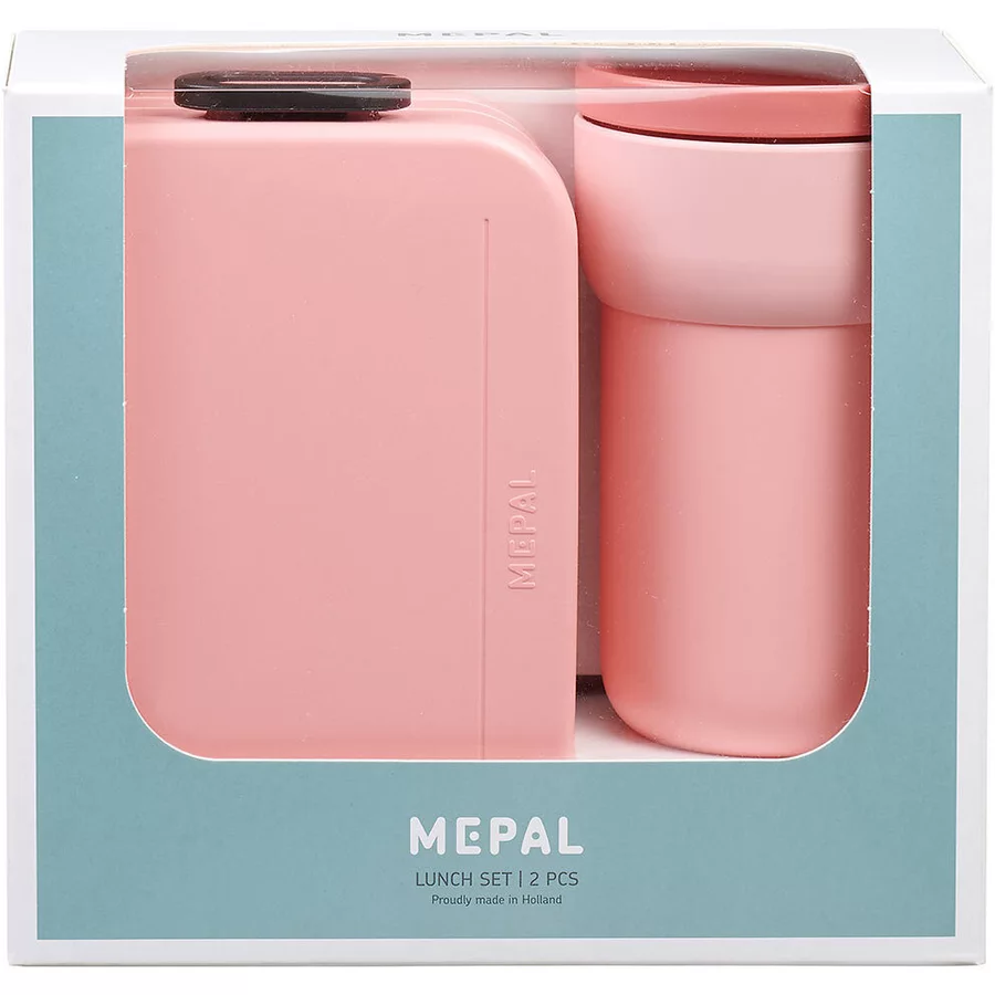 Mepal Lunchset Kaffee Ellipse + TAB pink