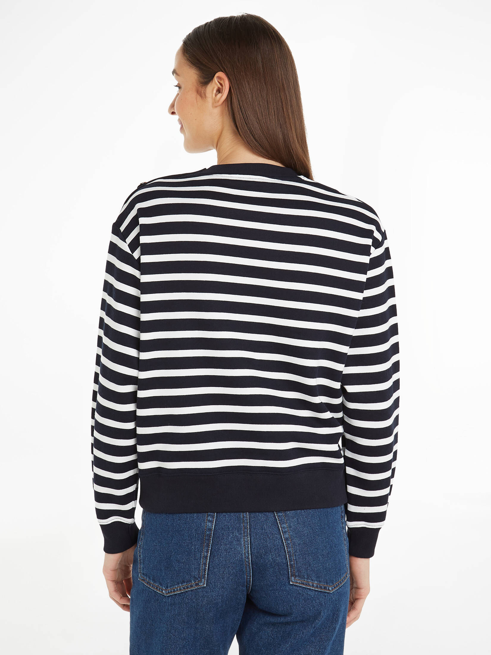 Tommy Hilfiger| Damen Sweatshirt GOLD BUTTON Regular Fit