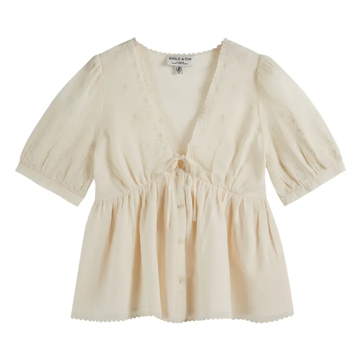Emile et Ida Blouse Zorica Brodée - Collection Femme | Ecru