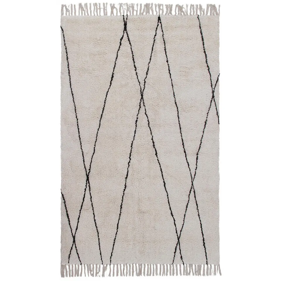 Dutch Lifestyle - Katoen - Vloerkleed - 230x160cm - Wit